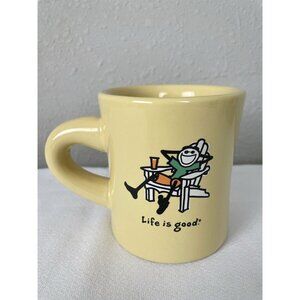 Life Is Good Yellow Coffee Mug Jake Adirondack Chair Coffee Mug Cup